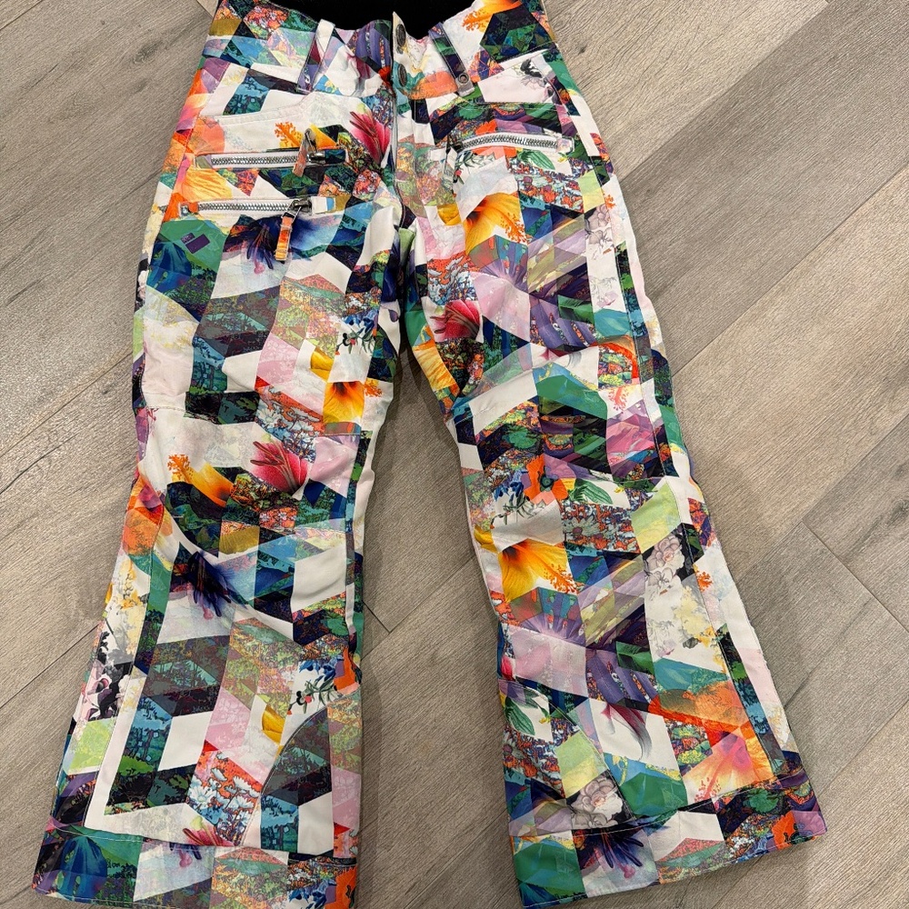 Girls obermeyer snow pants size xs